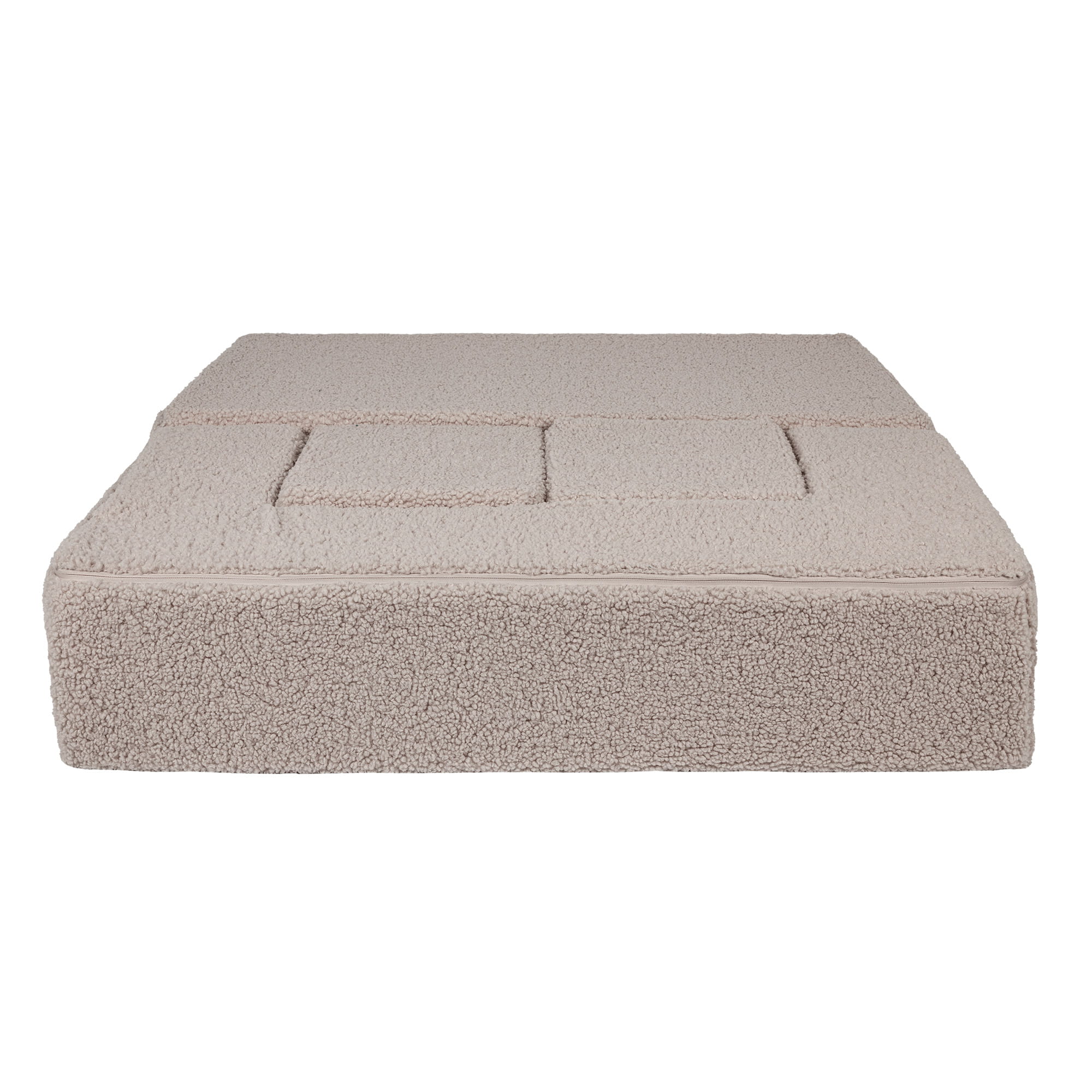 MeowBaby® Bearly Cube Slaapbank - Lichtgrijs-mercibeaucoupp.eu