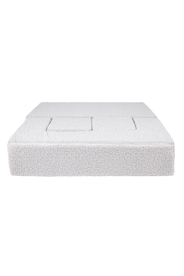MeowBaby® Bearly Cube Slaapbank - Wit-mercibeaucoupp.eu