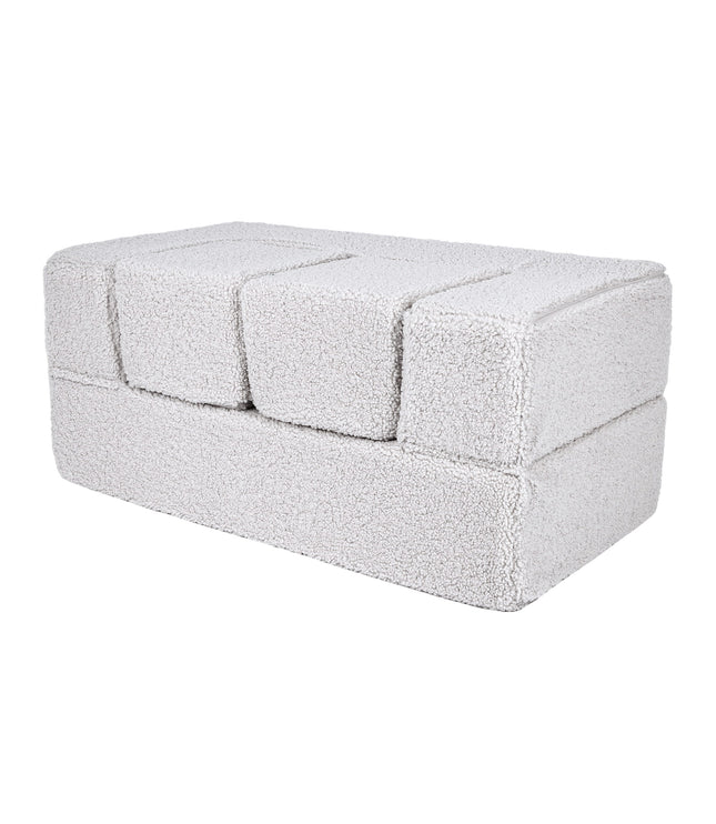 MeowBaby® Bearly Cube Sofa - White