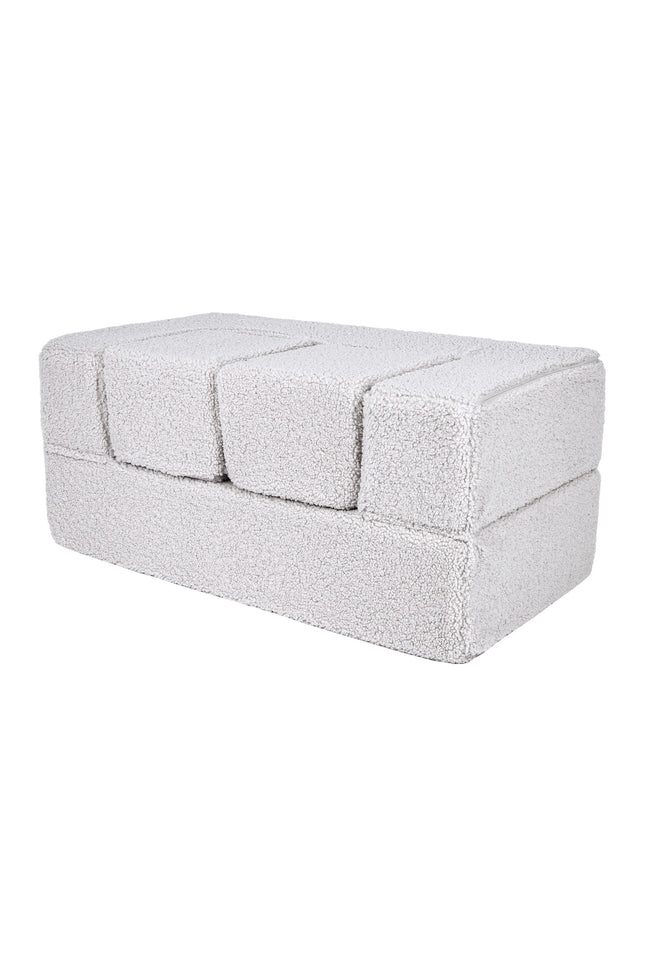 MeowBaby® Bearly Cube Slaapbank - Wit-mercibeaucoupp.eu