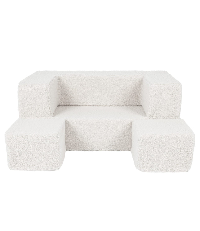 MeowBaby® Bearly Cube Sofa - Cream