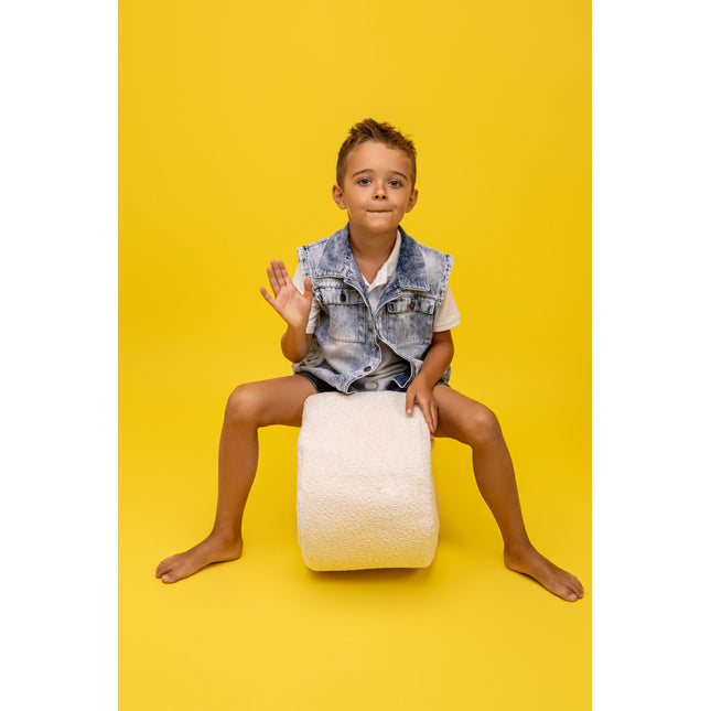 Bonenvorm-schuimmodule - wit boucle-mercibeaucoupp.eu