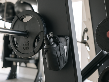 Magnetischer Fitness-Wasserflaschenhalter mit Handyhalterung