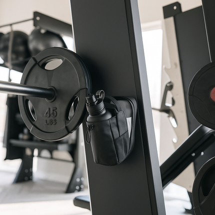 Magnetischer Fitness-Wasserflaschenhalter mit Handyhalterung