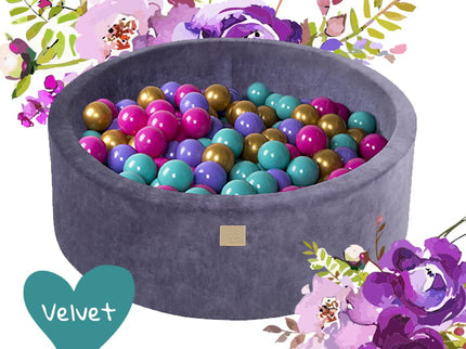 MeowBaby® Baby Foam Ball Pit 90x90x40cm - Model Flower