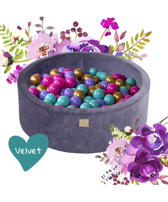MeowBaby® Baby Foam Ball Pit 90x90x40cm - Model Flower