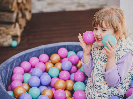 MeowBaby® Baby Foam Ball Pit 90x90x40cm - Model Flower