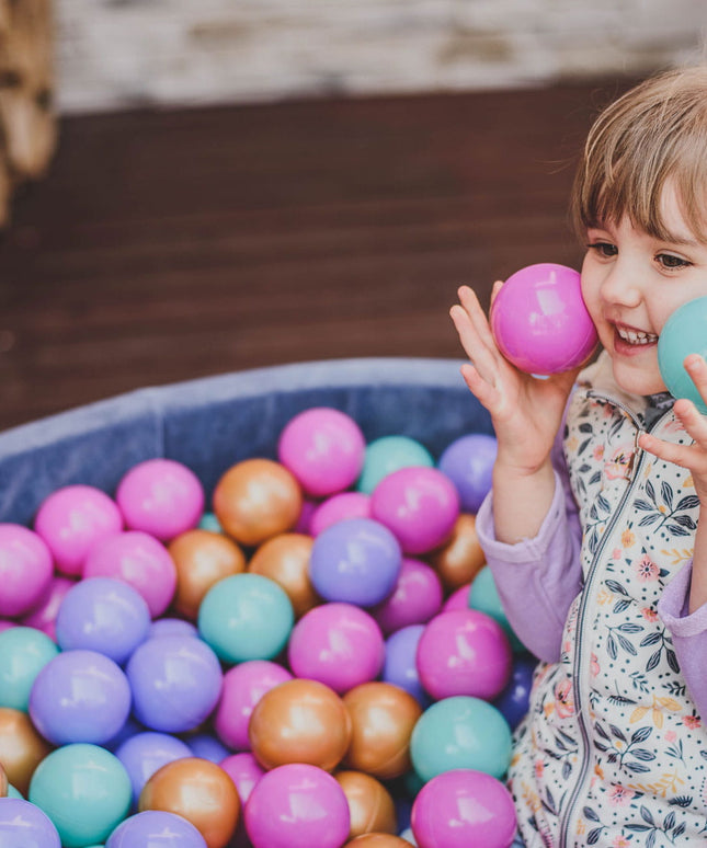 MeowBaby® Baby Foam Ball Pit 90x90x40cm - Model Flower