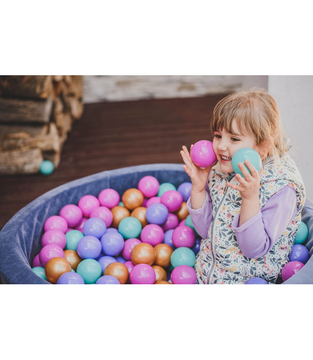 MeowBaby® Baby Foam Ball Pit 90x90x40cm - Model Flower