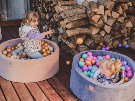 MeowBaby® Baby Foam Ball Pit 90x90x40cm - Model Flower