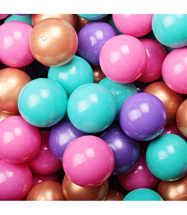 MeowBaby® Baby Foam Ball Pit 90x90x40cm - Model Flower