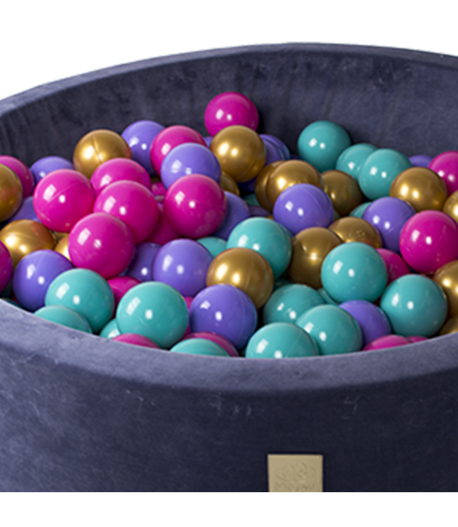 MeowBaby® Baby Foam Ball Pit 90x90x40cm - Model Flower