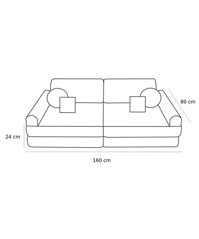 Grote Modulaire Sofa voor Kinderen - Premium Bearly Wit-mercibeaucoupp.eu