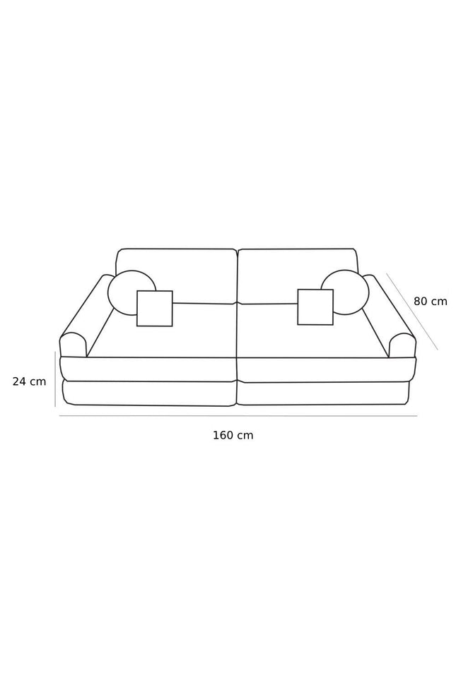 Grote Modulaire Sofa voor Kinderen - Premium Bearly Wit-mercibeaucoupp.eu