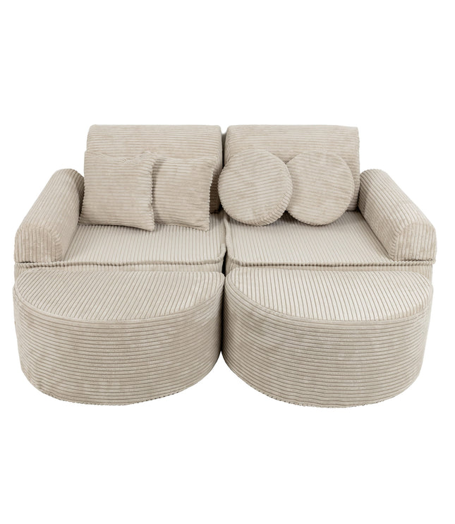 Medium Modular Sofa for Kids - Aesthetic Ecru Plus