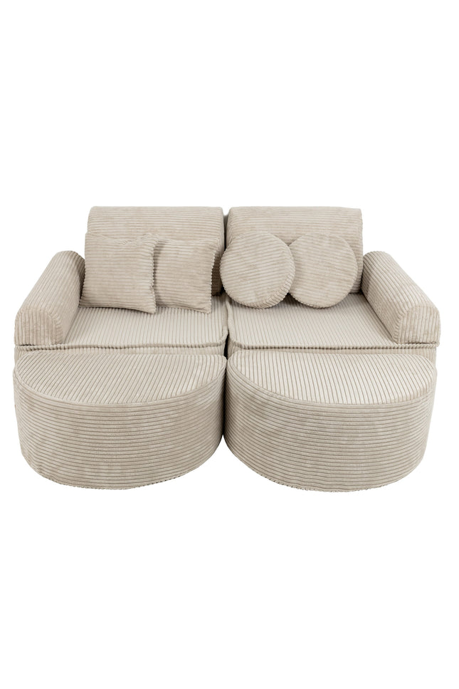 Modulaire kinderbank medium - Esthetisch Ecru Plus-mercibeaucoupp.eu