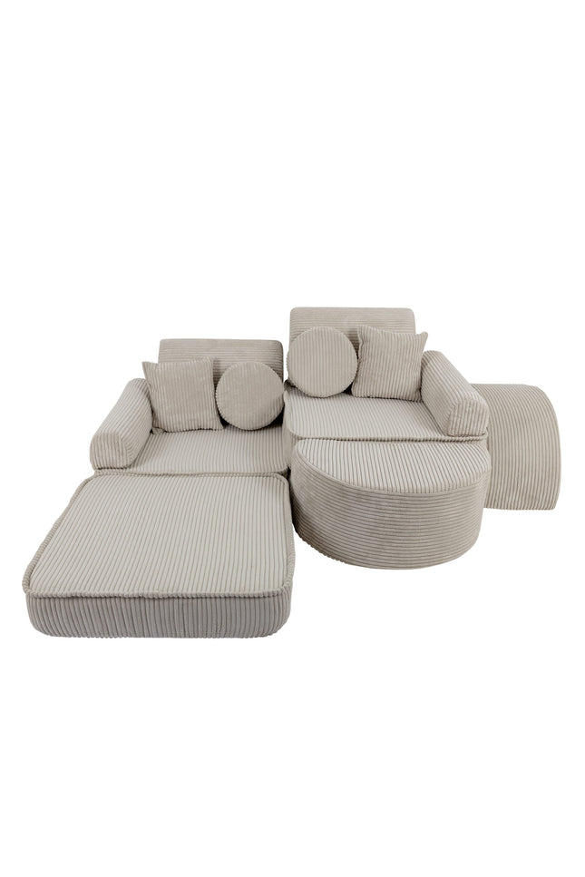 Modulaire kinderbank medium - Esthetisch Ecru Plus-mercibeaucoupp.eu