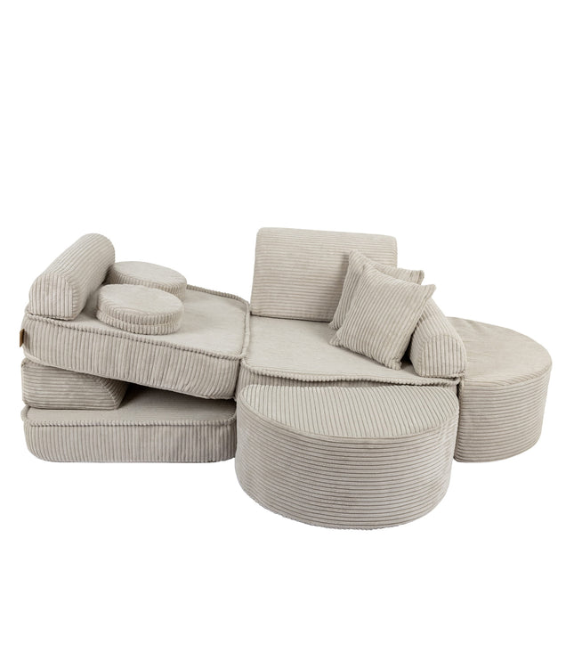 Medium Modular Sofa for Kids - Aesthetic Ecru Plus