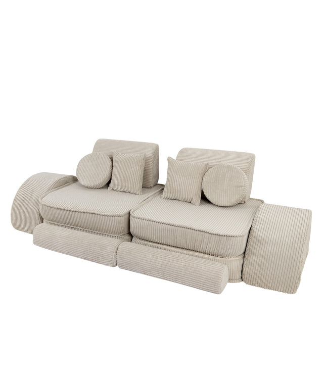 Medium Modular Sofa for Kids - Aesthetic Ecru Plus