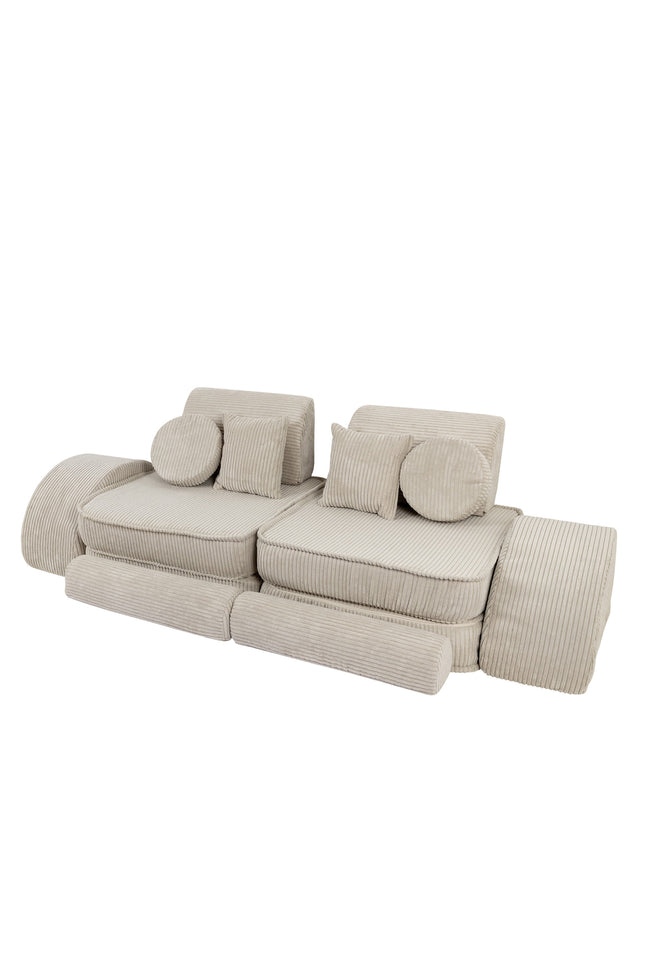 Modulaire kinderbank medium - Esthetisch Ecru Plus-mercibeaucoupp.eu