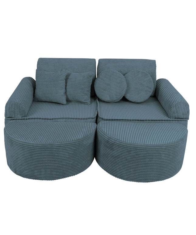 Modulaire kinderbank medium - Esthetisch Turkoois Plus-mercibeaucoupp.eu