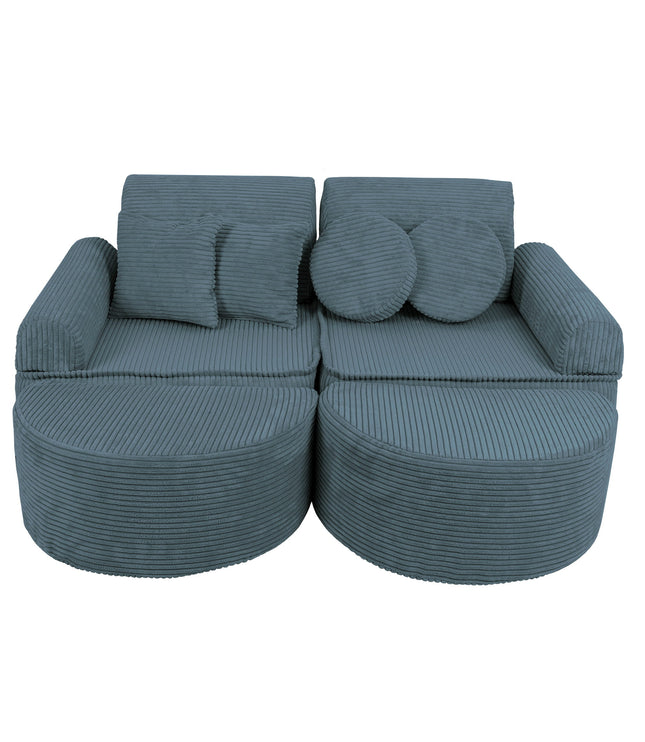 Medium Modular Sofa for Kids - Aesthetic Turquoise Plus