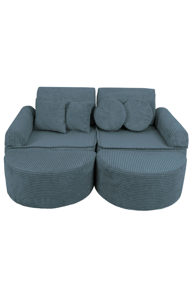Modulaire kinderbank medium - Esthetisch Turkoois Plus-mercibeaucoupp.eu