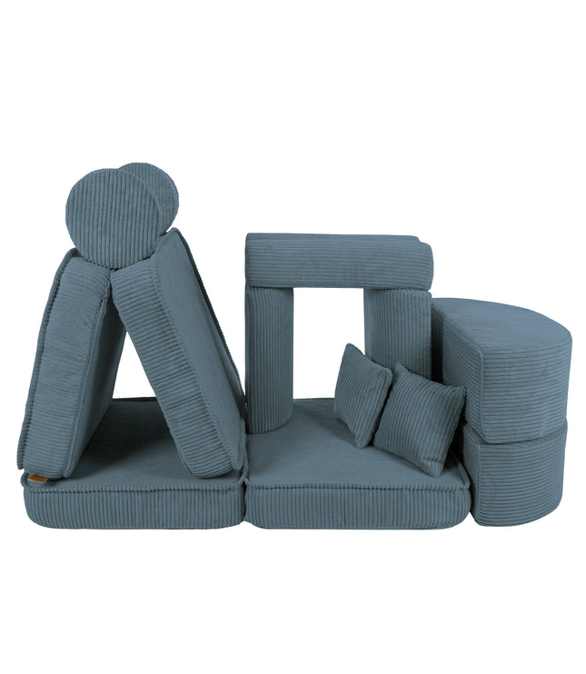 Medium Modular Sofa for Kids - Aesthetic Turquoise Plus