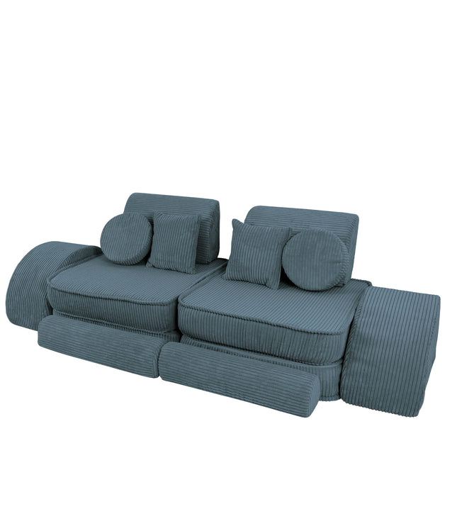 Medium Modular Sofa for Kids - Aesthetic Turquoise Plus