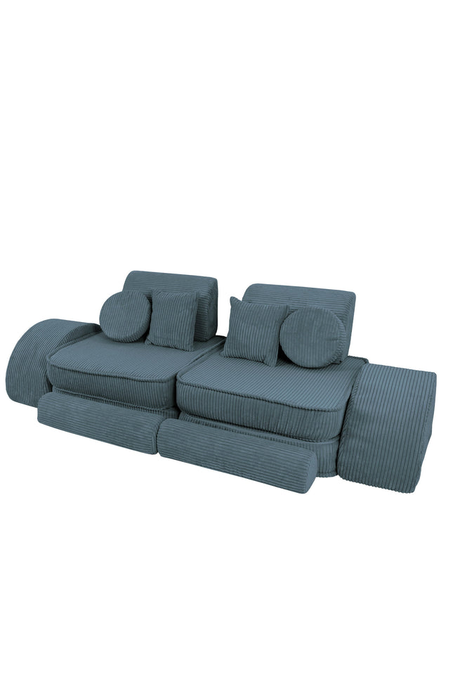 Modulaire kinderbank medium - Esthetisch Turkoois Plus-mercibeaucoupp.eu