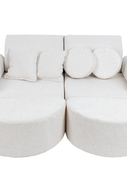 Modulaire kinderbank medium - Boucle Wit Plus-mercibeaucoupp.eu