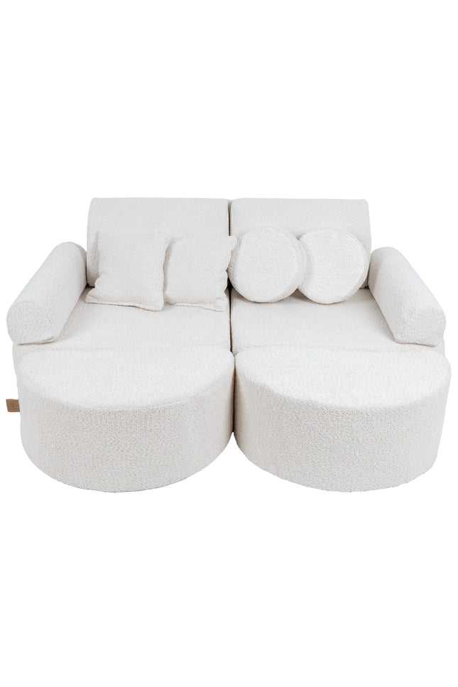 Modulaire kinderbank medium - Boucle Wit Plus-mercibeaucoupp.eu