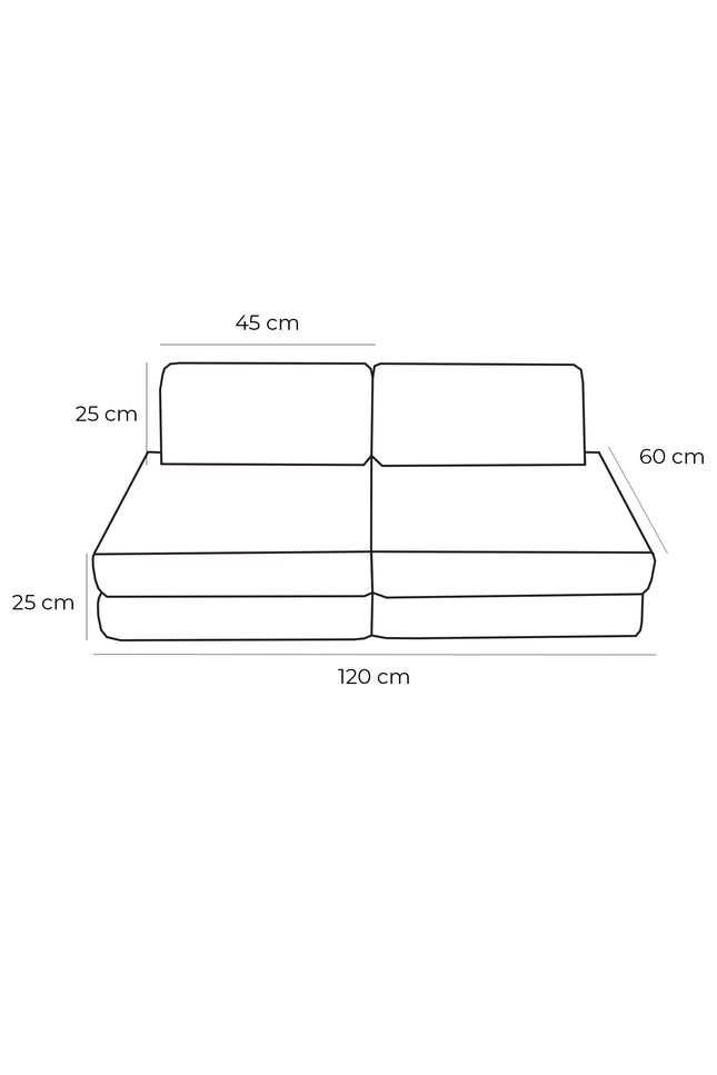 Kleine modulaire sofa voor kinderen - Boucle wit-mercibeaucoupp.eu