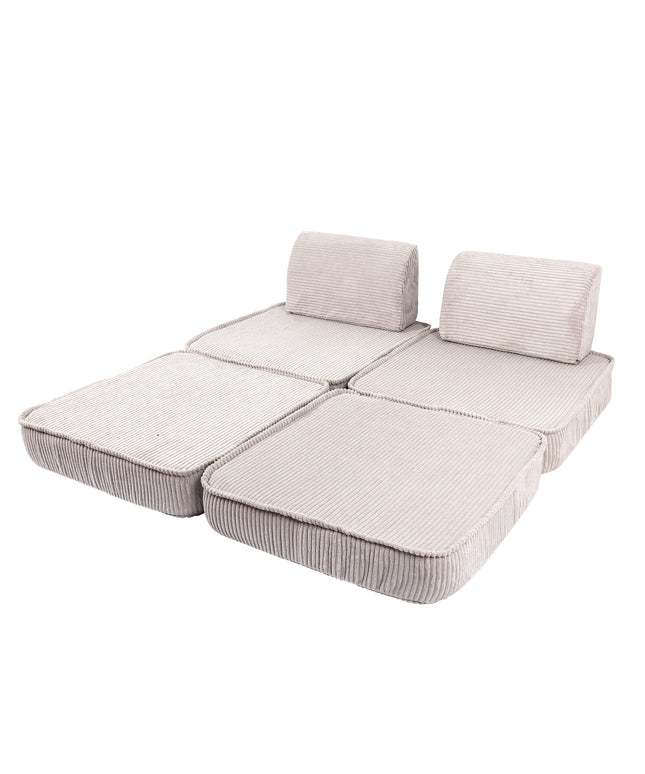 Kleine modulaire sofa voor kinderen - esthetisch ecru-mercibeaucoupp.eu