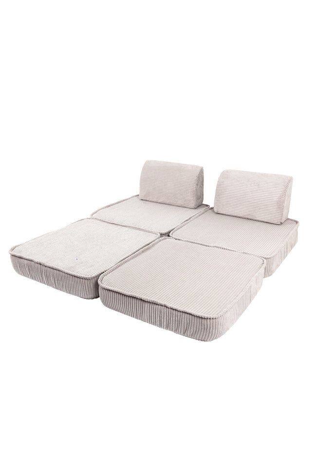 Kleine modulaire sofa voor kinderen - esthetisch ecru-mercibeaucoupp.eu