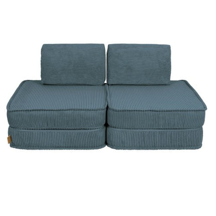 Kleine Modulaire Sofa voor Kinderen - Esthetisch Turquoise-mercibeaucoupp.eu
