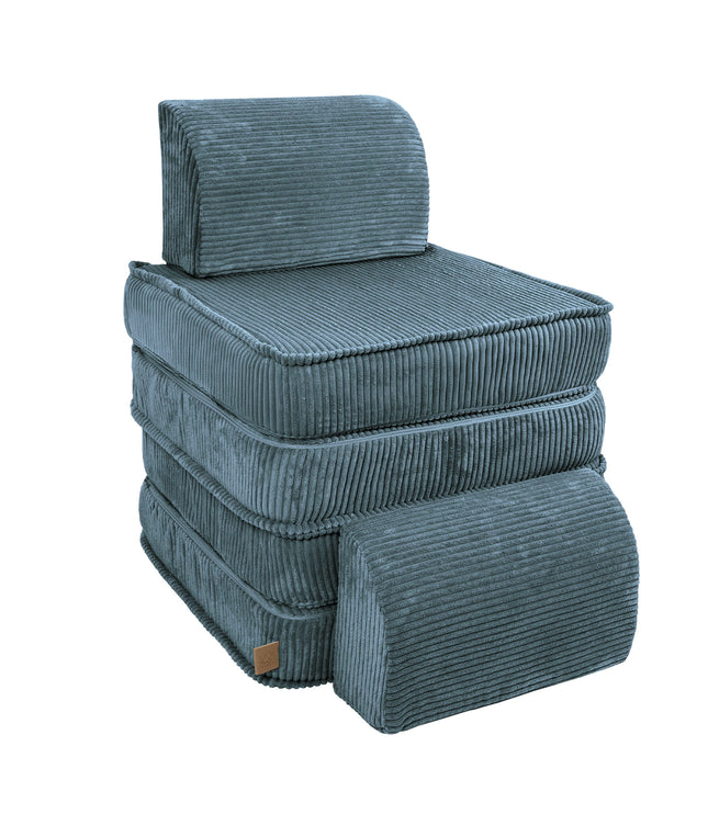 Small Modular Sofa for Kids - Aesthetic Turquoise