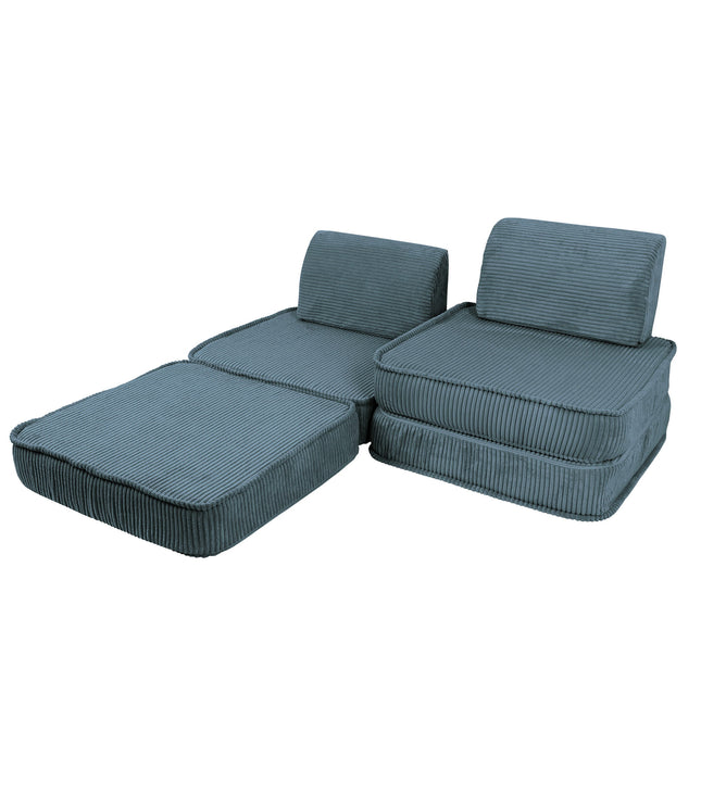 Small Modular Sofa for Kids - Aesthetic Turquoise