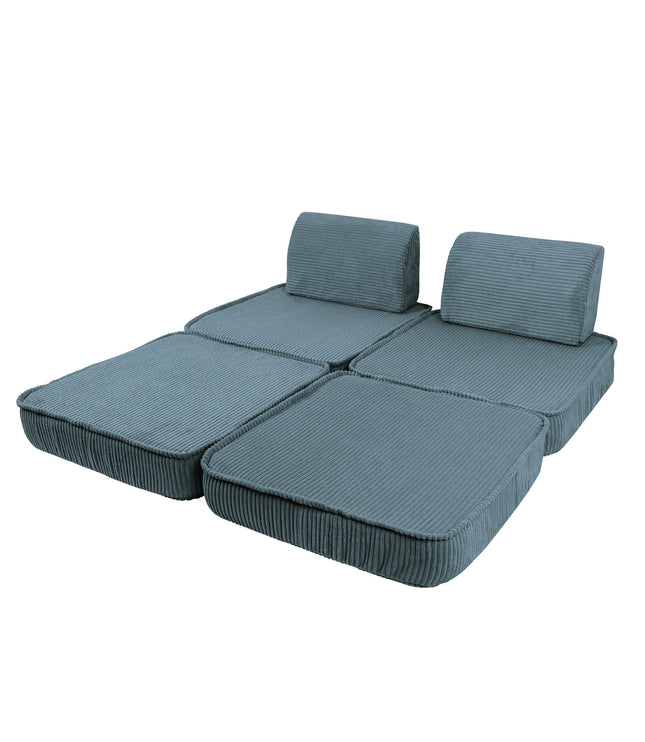 Small Modular Sofa for Kids - Aesthetic Turquoise