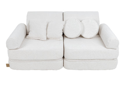 Medium Modular Sofa for Kids - Boucle White