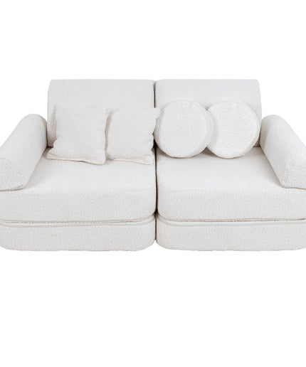 Modulaire kinderbank medium - Boucle Wit-mercibeaucoupp.eu