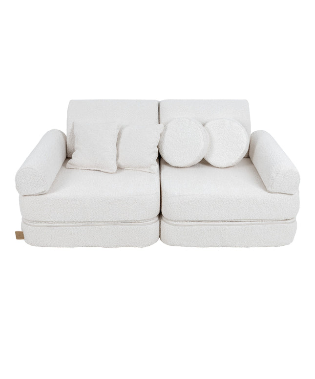 Modulaire kinderbank medium - Boucle Wit-mercibeaucoupp.eu