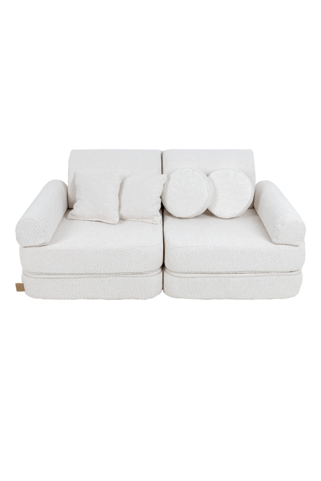 Modulaire kinderbank medium - Boucle Wit-mercibeaucoupp.eu