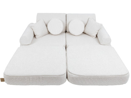 Medium Modular Sofa for Kids - Boucle White