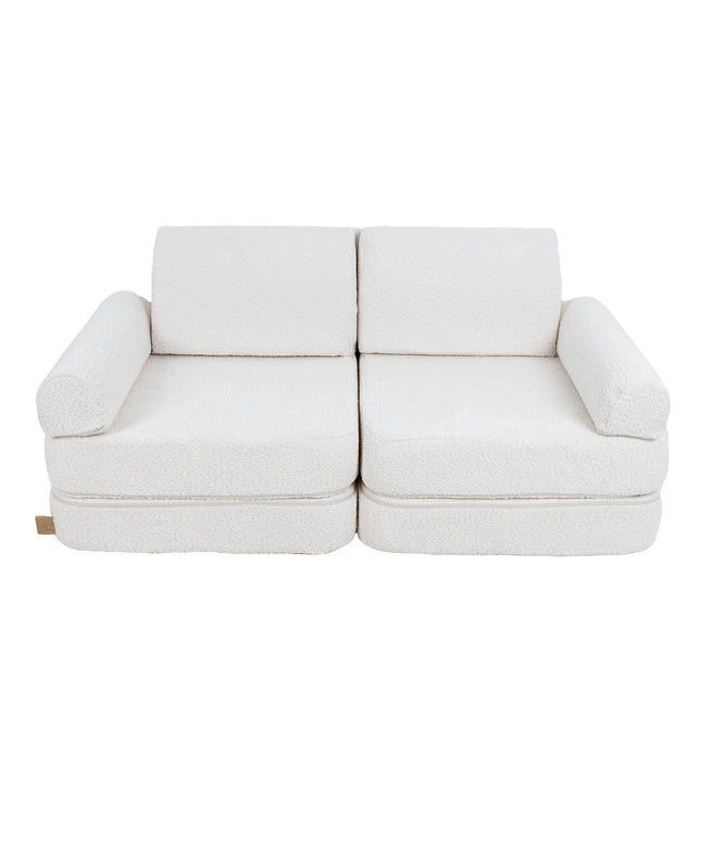 Modulaire kinderbank medium - Boucle Wit-mercibeaucoupp.eu