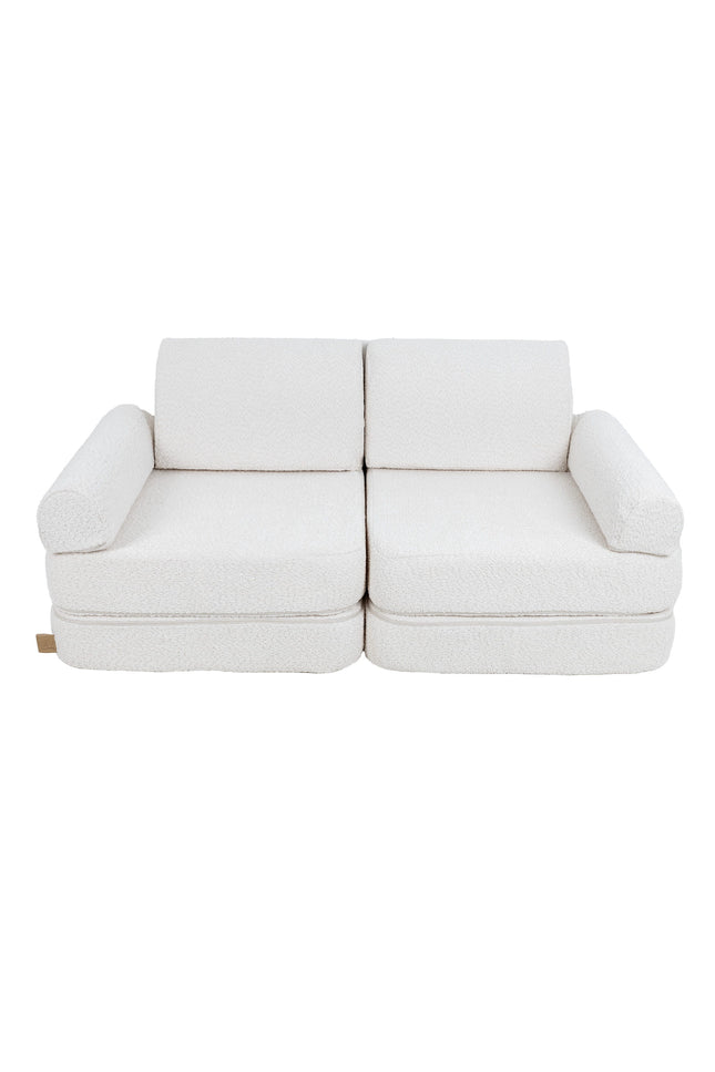Modulaire kinderbank medium - Boucle Wit-mercibeaucoupp.eu