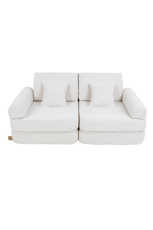 Modulaire kinderbank medium - Boucle Wit-mercibeaucoupp.eu