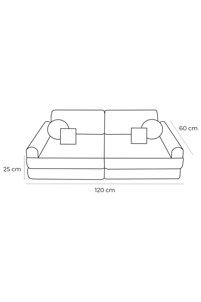 Medium modulaire sofa voor kinderen - Berencrème-mercibeaucoupp.eu