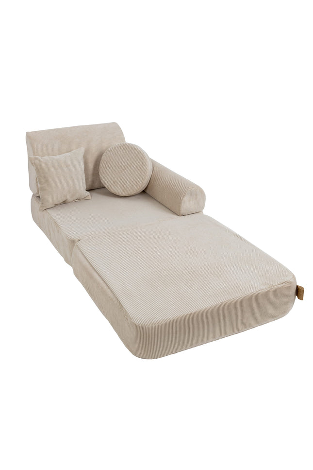 Modulaire kinderbank medium - Slimcord Ecru-mercibeaucoupp.eu