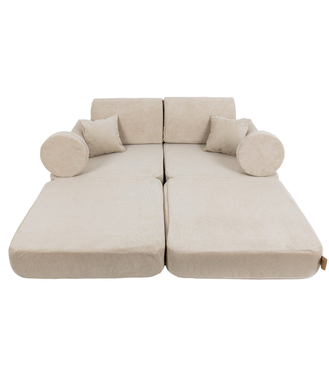 Medium Modular Sofa for Kids - Slimcord Ecru